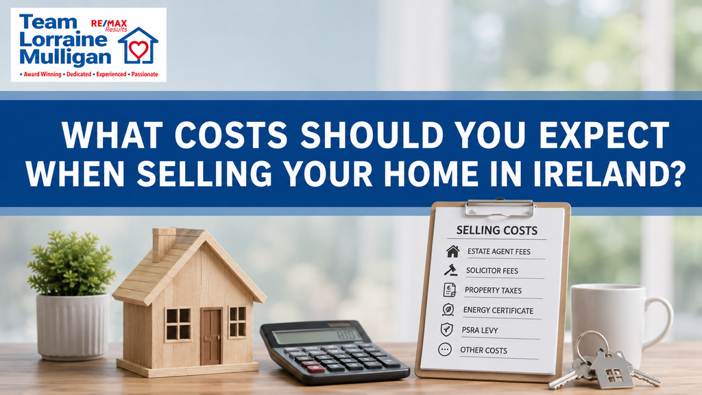 What costs should you expect when selling your home in Ireland? Team Lorraine Mulligan guide to estate agent fees, solicitor costs, property taxes and other selling expenses.